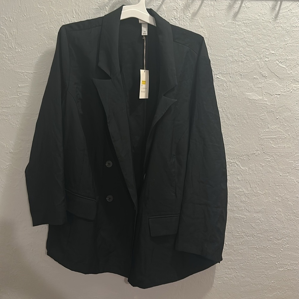 New A new day Women's Classic Black Blazer - Size 1X - Picture 3 of 4